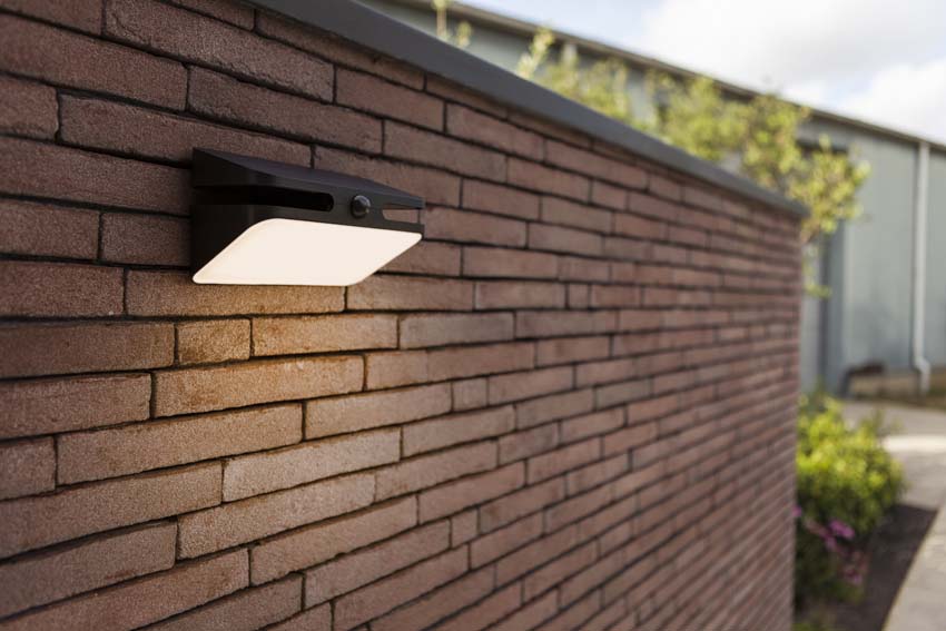 Applique murale d'extérieur Nox Solar - noir - dimmable - 8.6W - 4000K - IP54 - avec détecteur de mouvement