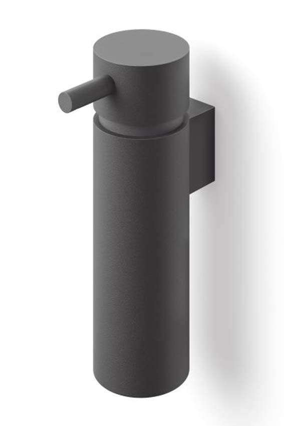 Distributeur de savon Zack Manola en acier inoxydable noir 175ml à suspendre