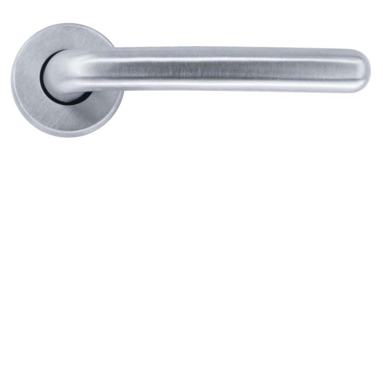 Poignée de porte pro parma chrome brossé sans rosace