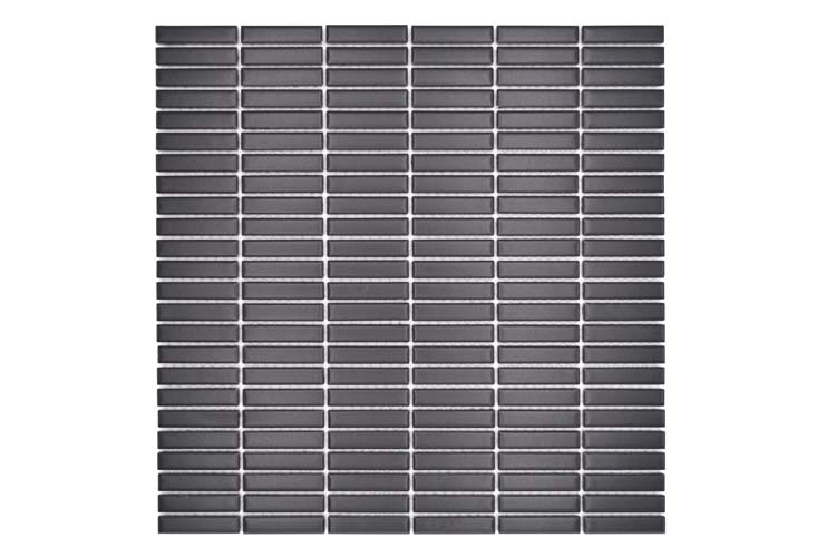 Mosaïque Finger noir mat 30x30cm