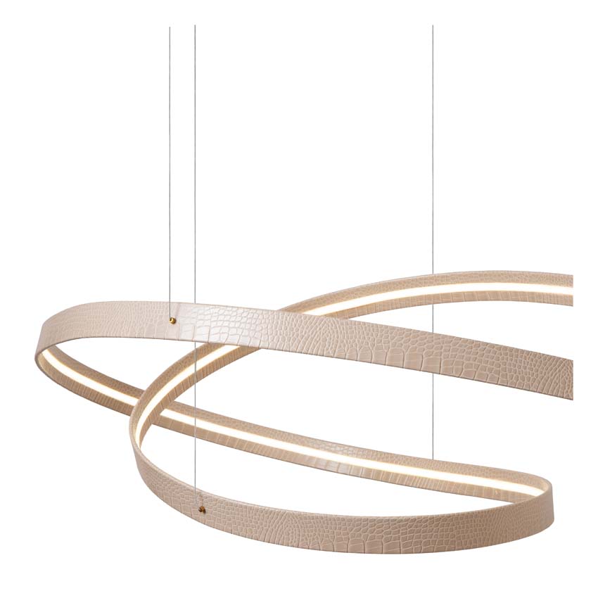 Lucide Premium Slalom - Suspension - LED dimmable - CCT - 1x80W 2200K/4000K - Beige
