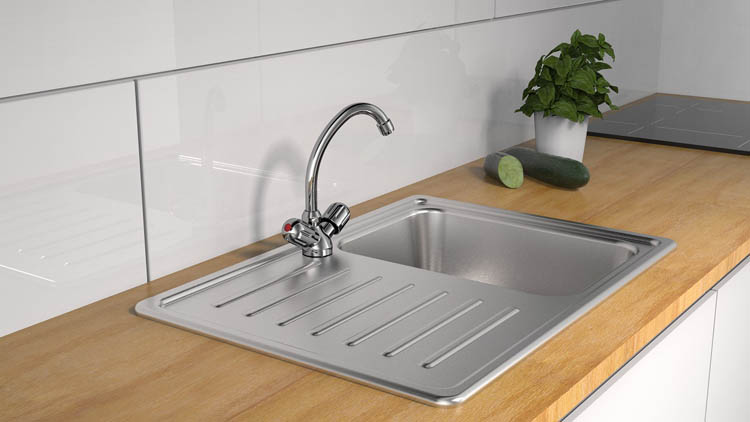 Robinet de cuisine basse pression Perdita chrome