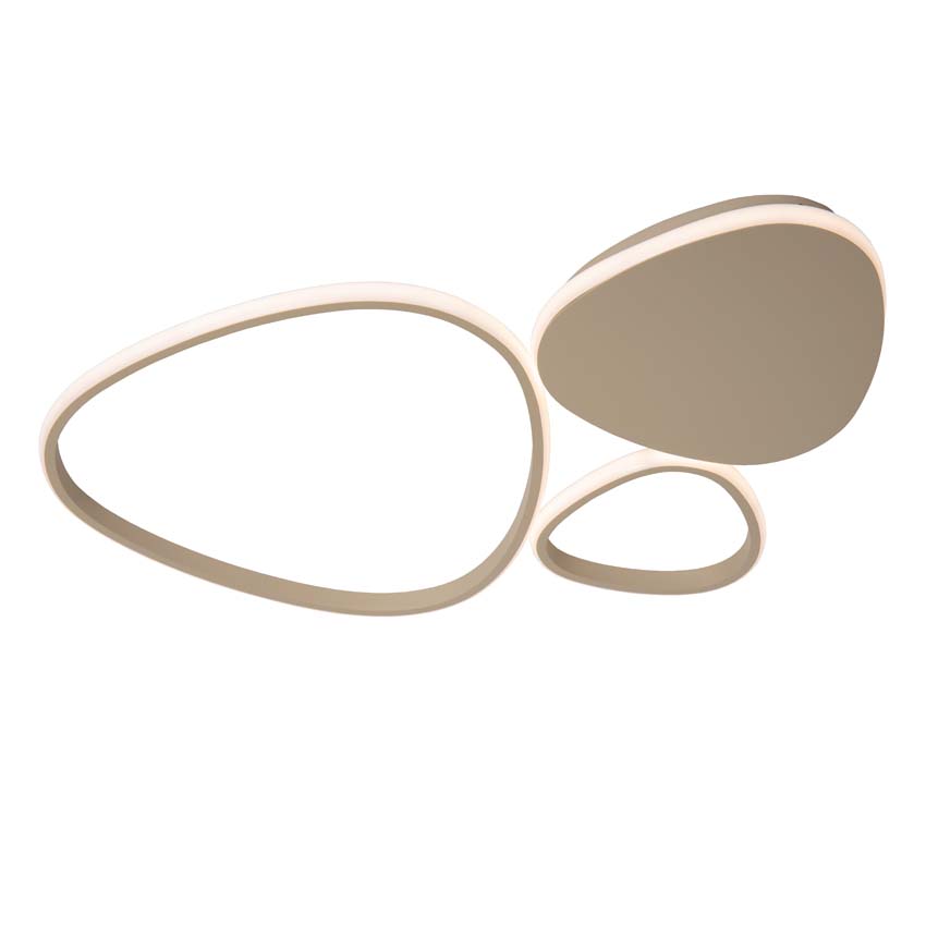 Plafonnier Oro - taupe - LED dimmable - 1x30W - 2700K/4000K