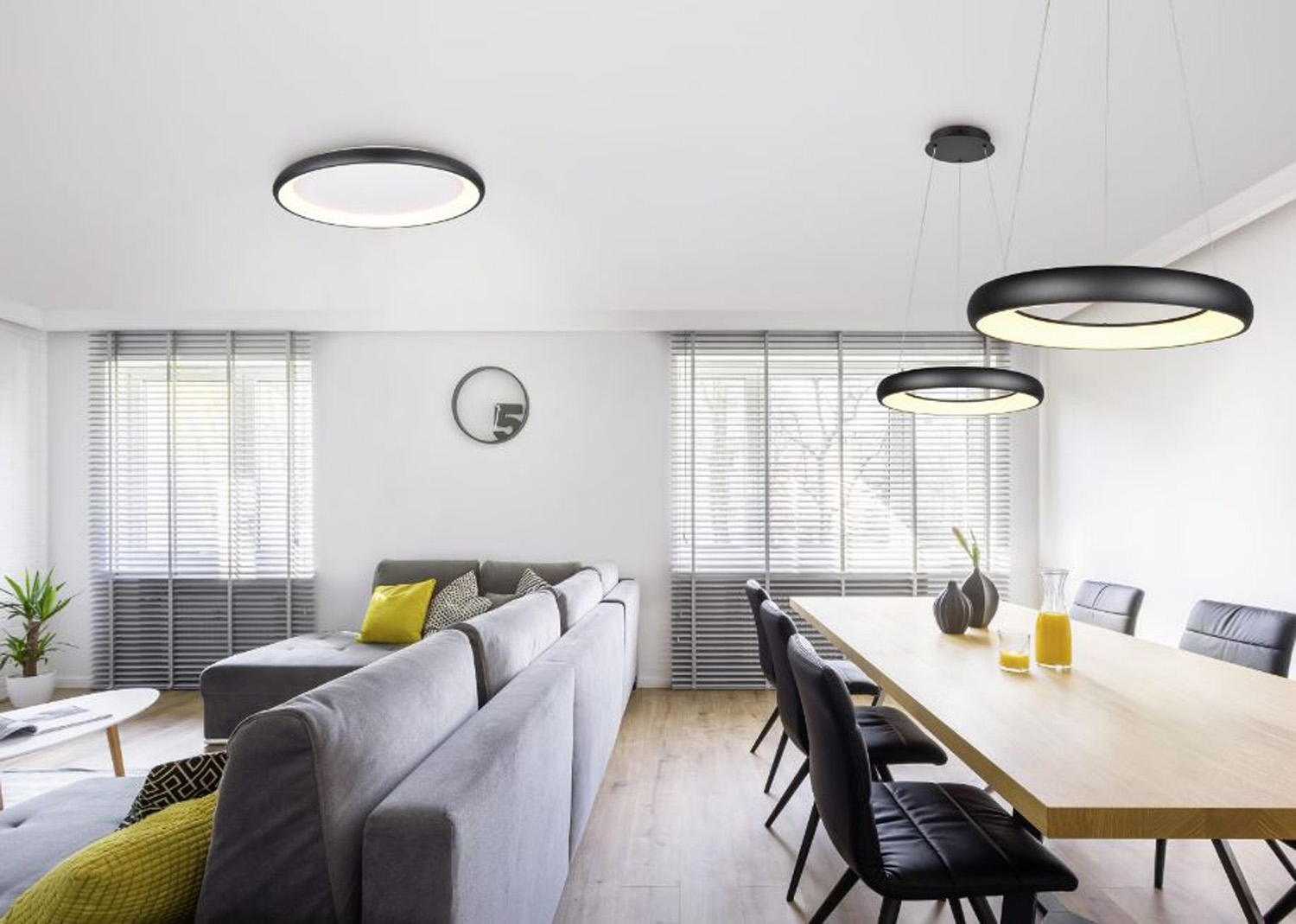 Suspension - noir - Ø62x150cm - dimmable - LED - 1x38W - 2300-4000K