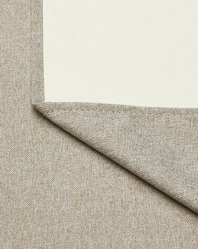 Overgordijn met haken zand 140x270cm