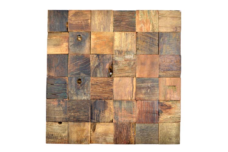 Mosaïque Wood carée mat 30x30cm