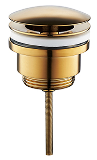 Handenwasser Kyla keramiek wit/goud 9x36x18cm complete set