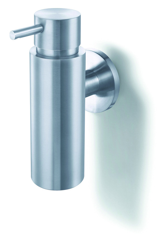 Distributeur de savon Zack Manola en acier inoxydable argenté 175ml à suspendre