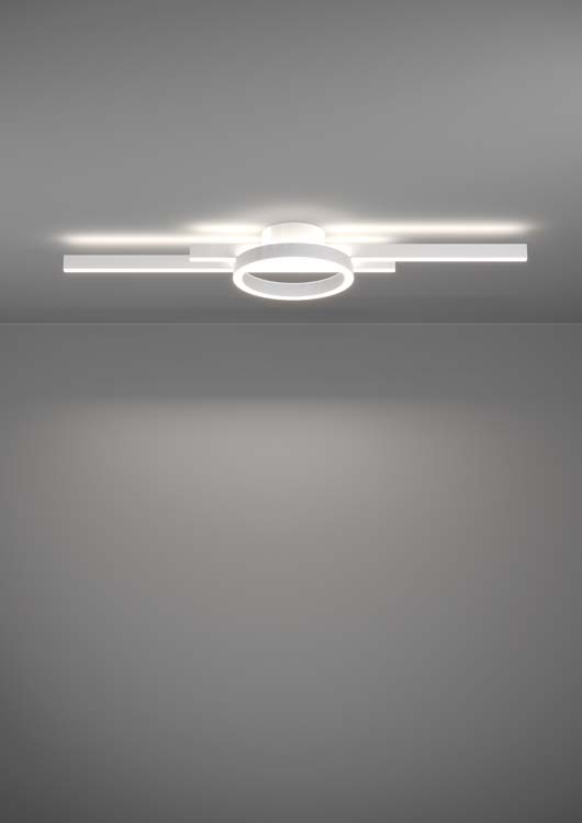 Plafonnier - blanc - 77,5x20x7,5cm - dimmable - LED - 1x23,5W - 2700-6500K + RGB
