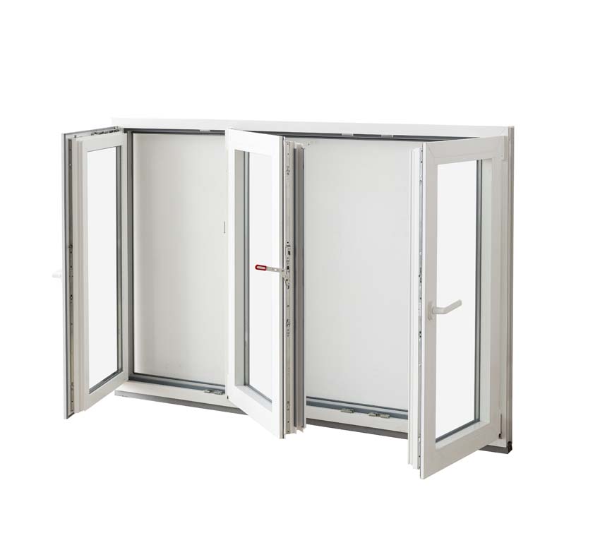 3-VAN oscillo-battant pvc Deceuninck Elegant blanc/bl B1800xH1200 mm