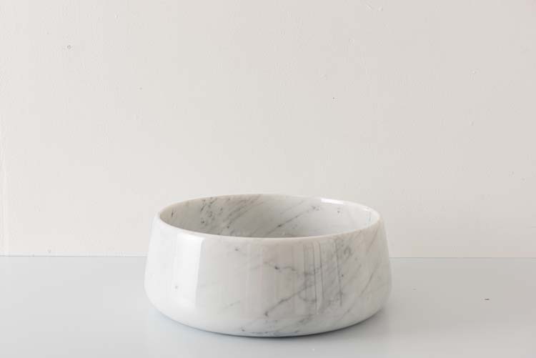 Vasque à poser Dano carrara marbre blanc 38cm