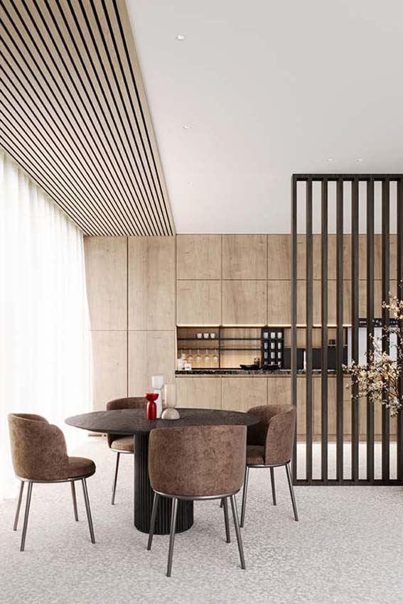 Roomdivider Line up Divide noir 192x260x3,5cm