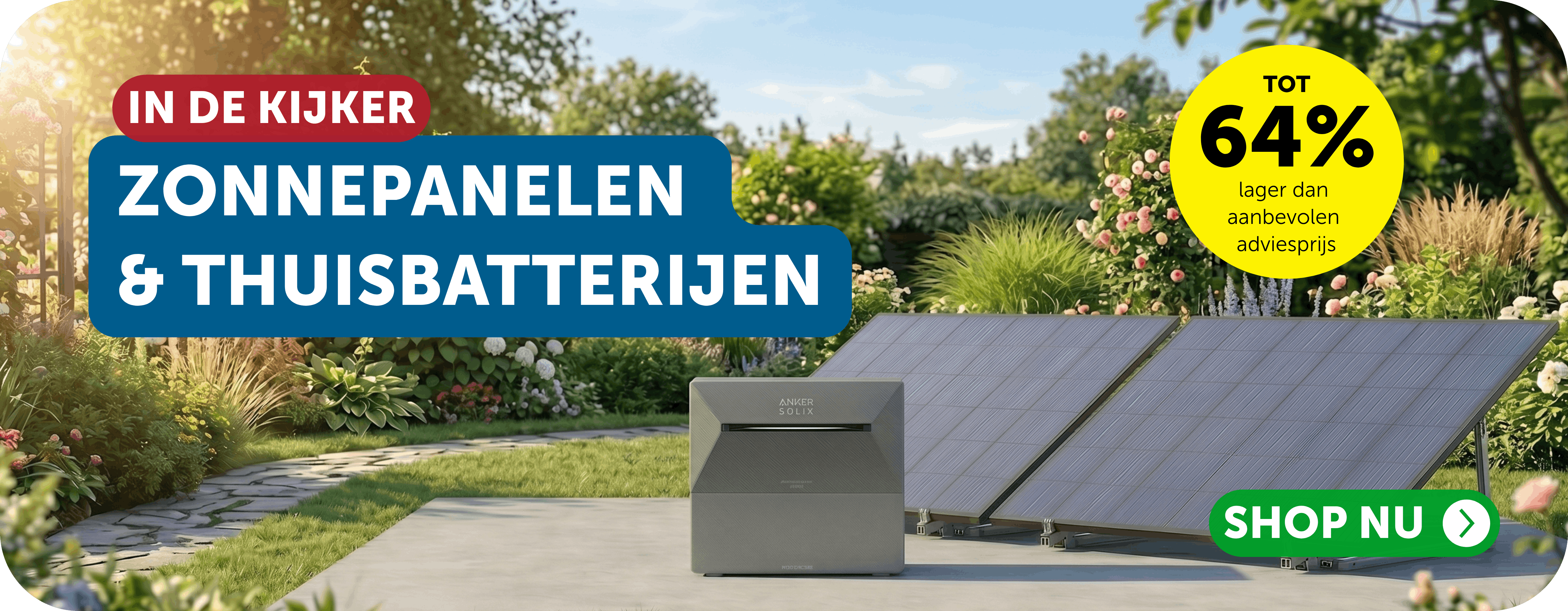Zonnepanelen en thuisbatterijen