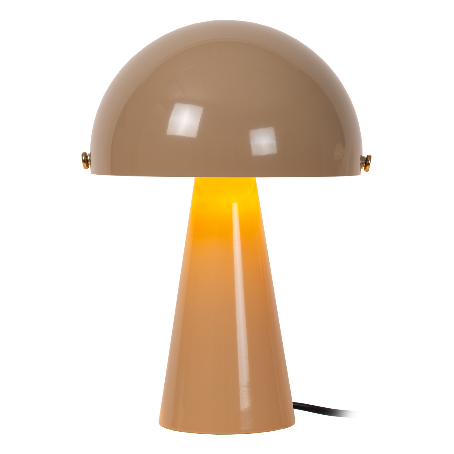 Lampe de table - Ø23cm - 1XE27 - Taupe