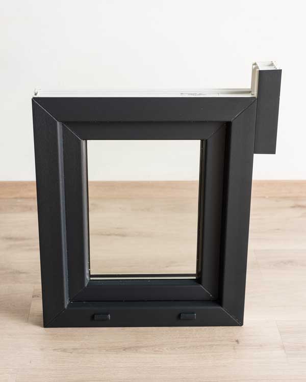 Profilé d'élargissement 50mm antrac/blanc 2M Deceuninck