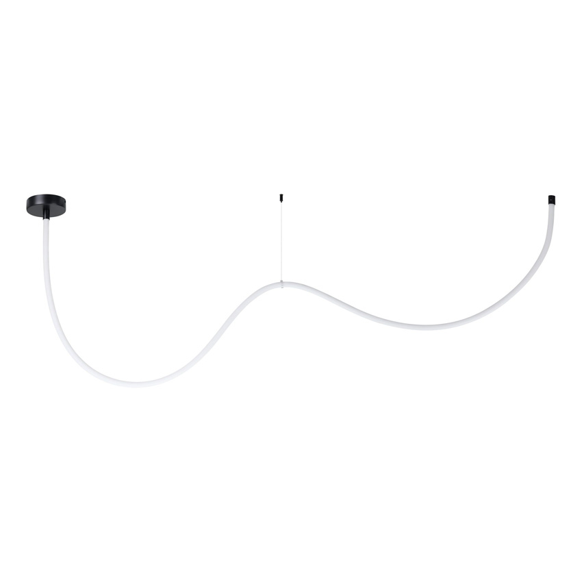 Suspension - noir/blanc - L300xØ2,2cm - LED - 1x30W - 3000K