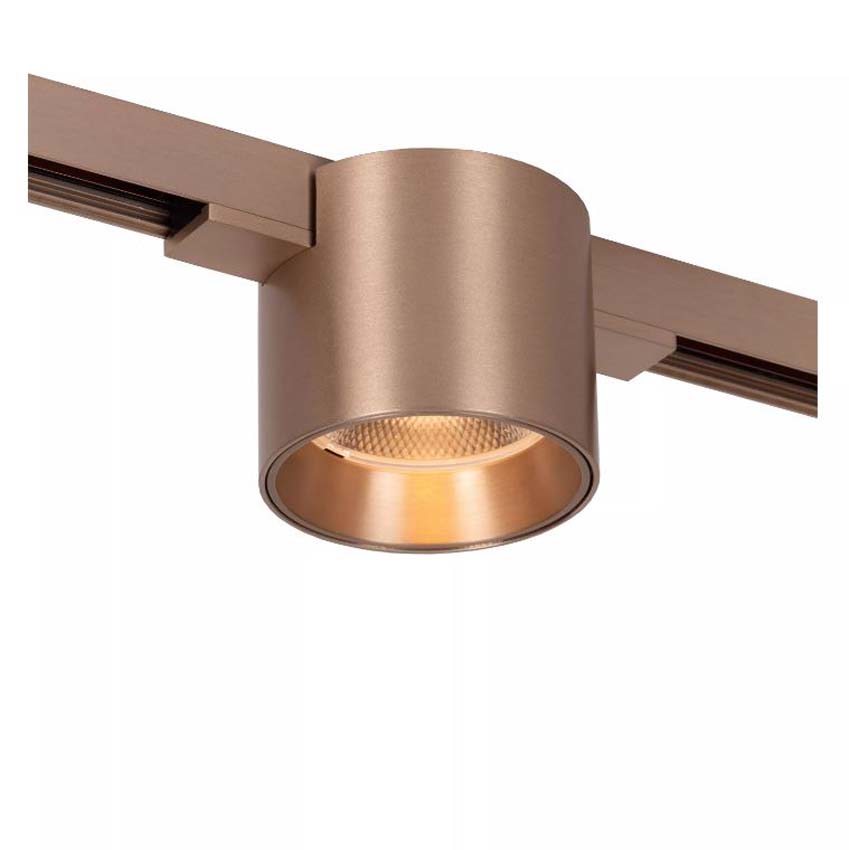Lucide Premium Linial Lux Railspot - 1-fase Railsysteem / Smart Railverlichting - 48V - 1xLED Dimbaar - Champagne