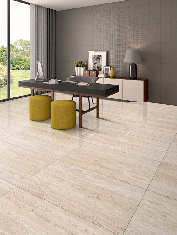 Vloer- en wandtegel Lillystone travertin 60x120cm