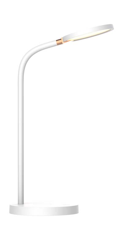 Lampe de bureau LED Blanc 4,3W 580LM  Dimmable + Chargeur QI