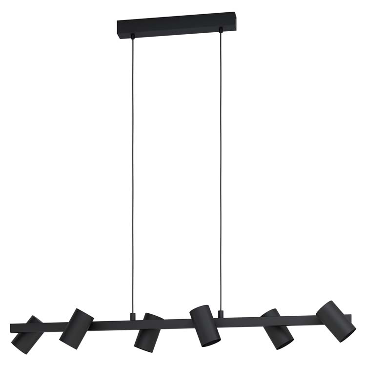 Luminaire noir excl lampe LED possible l116cm