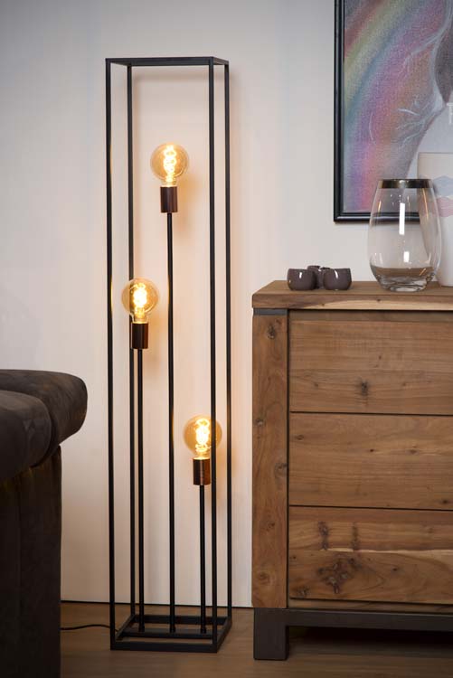 Lucide ARTHUR - Lampadaire - E27 - Noir