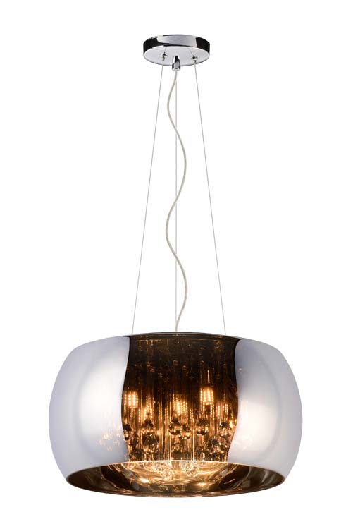 Lucide PEARL - Hanglamp - Ø 40 cm - G9 - Chroom