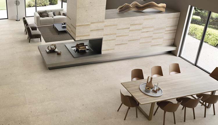 Vloer- en wandtegel Ego Sabbia beige 60x120cm