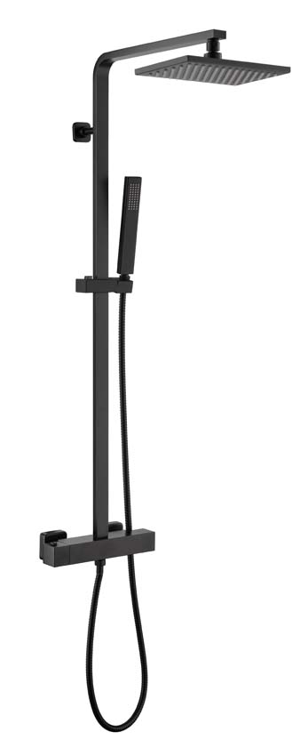 Doucheset Hifune thermostatisch met cooltouch zwart