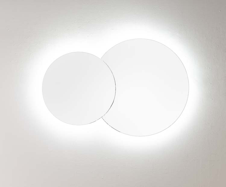 Miroir Cloud rond LED + anti-buée Ø60+Ø80cm