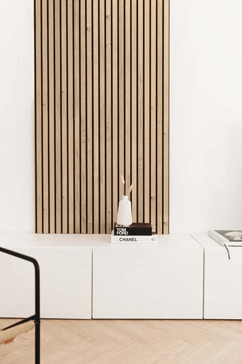 Decoratief wandpaneel Line Up 20x300x2770 zwart-naturel