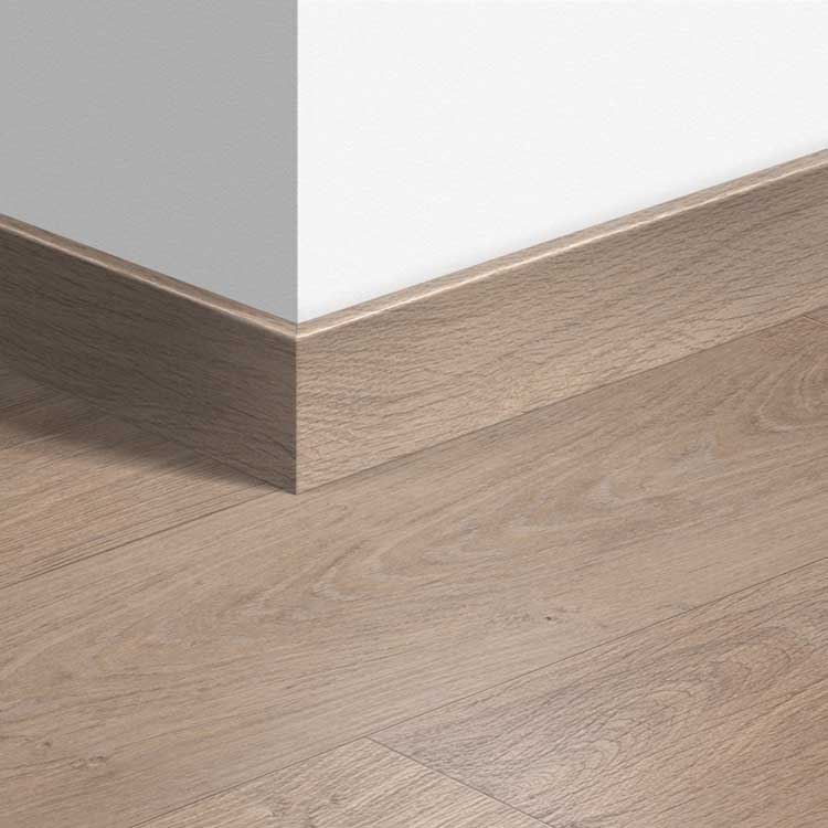 Plinthe parquet Quick-Step 14 x 77 x 2400 mm Chêne blanc blanchi