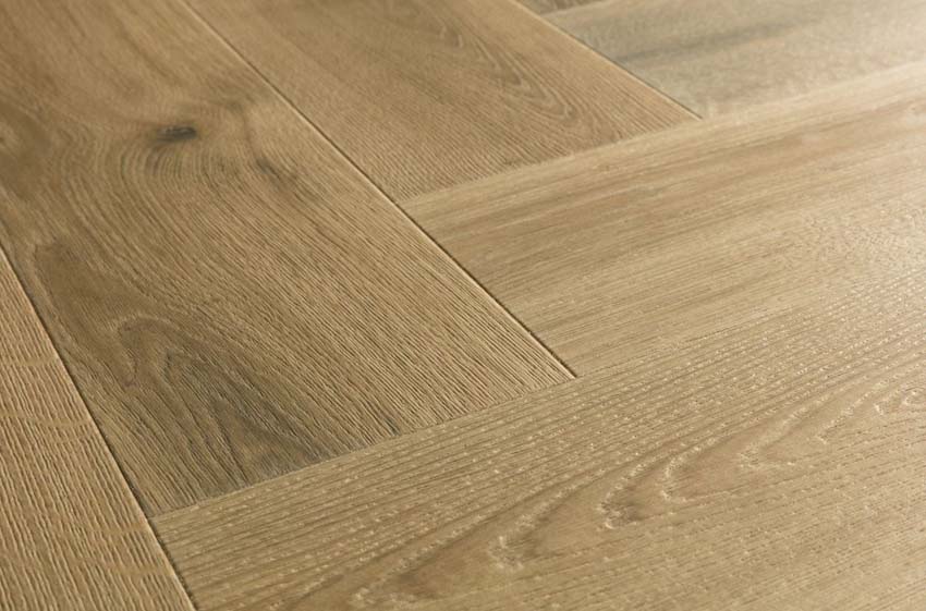 Stratifié Quick-Step Impressive Design 8mm chevrons chêne brûlé 65,5x13,1cm