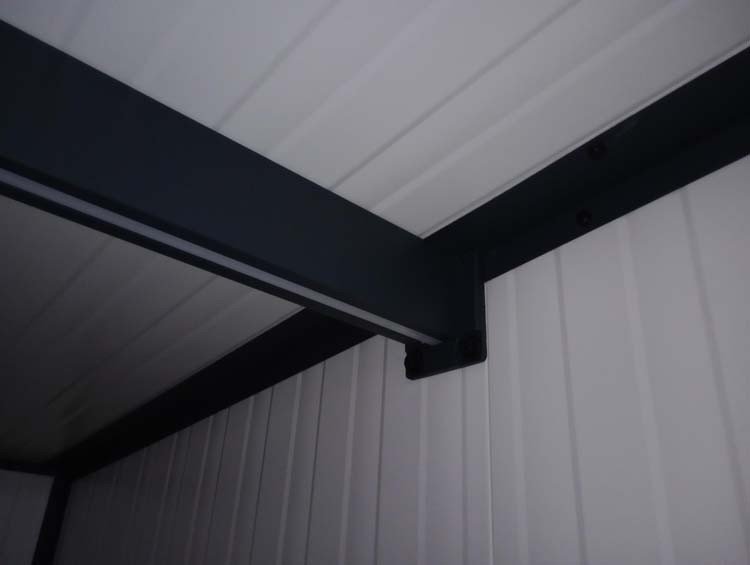 Tuinhuis metaal antraciet Ebro M 308 x 308 x 240 cm
