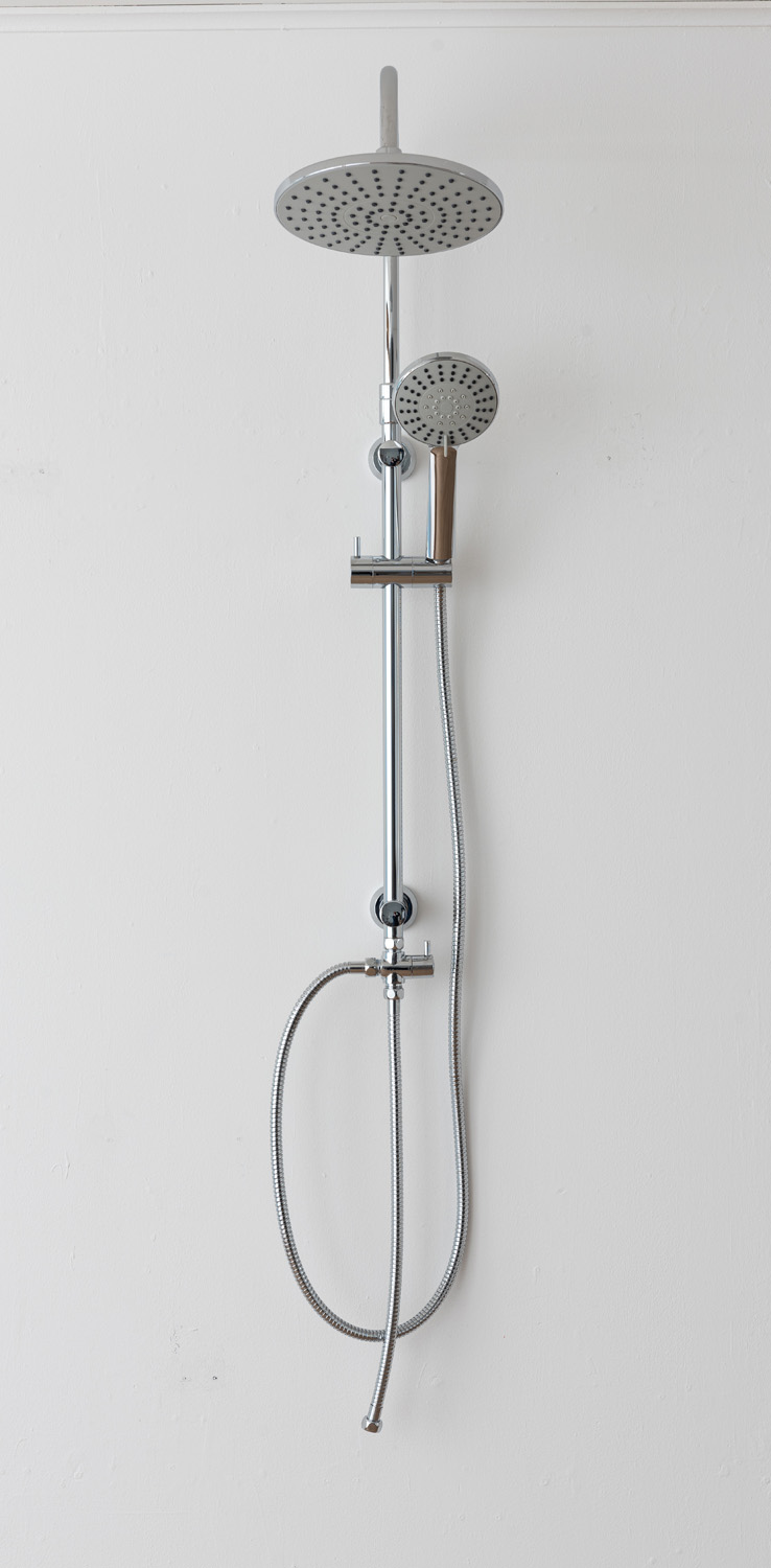 Colonne de douche Suki en applique sans robinet chromé