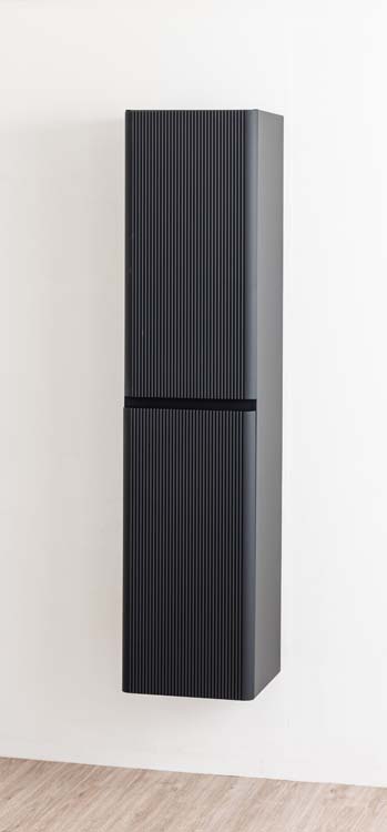 Kolomkast Julia mat zwart hangend 170x40x35cm