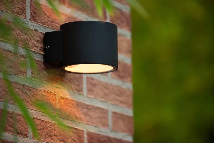 Lucide OXFORD - Applique murale Extérieur - 1xG9 - IP54 - Noir