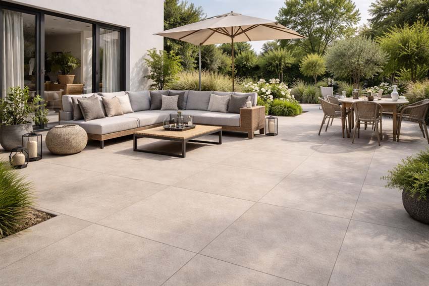 Dalle de terrasse Santorini beige 80x80x2cm