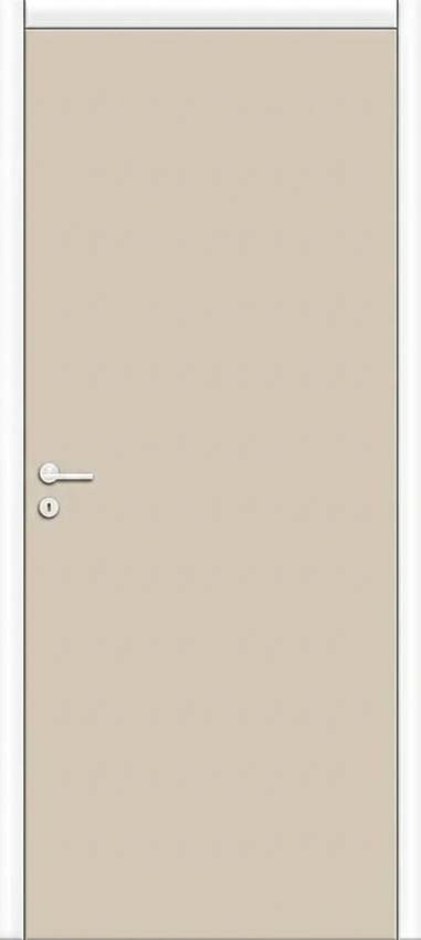 Complete binnendeur Invisible Flat Senso grijs 201,5x63cm tubespaan links + deurkast wit 30cm