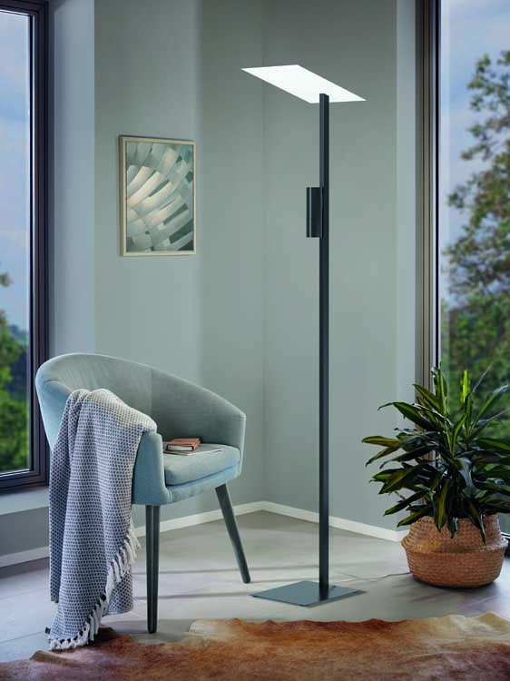 Lampadaire LED noir/blanc GU10 2x5W