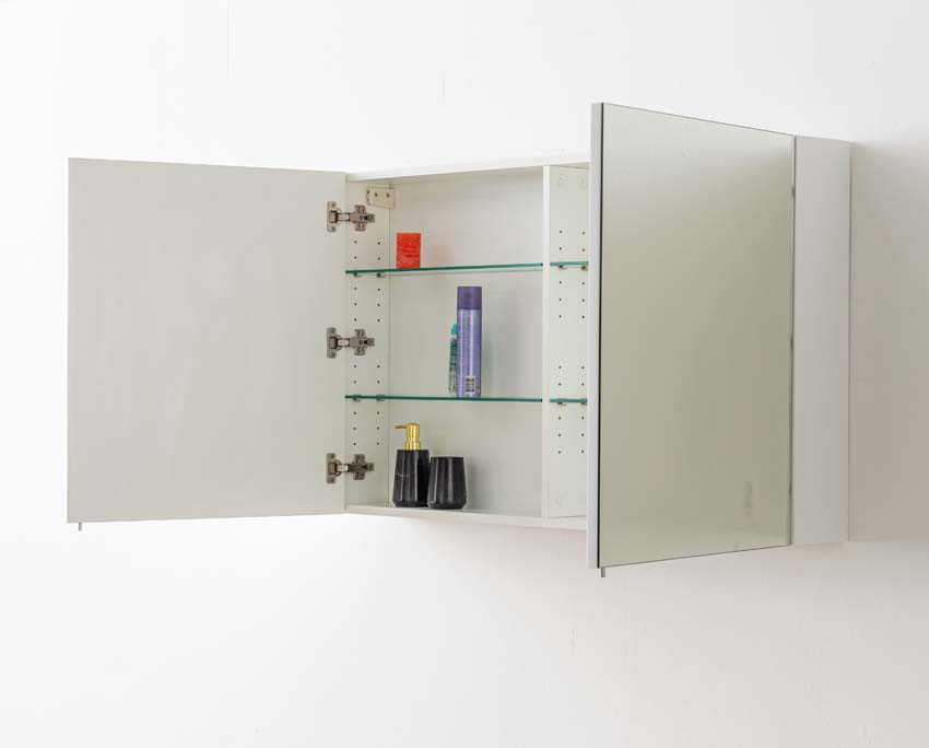 Armoire de toilette Tibo/Tony blanc mat 120x70cm