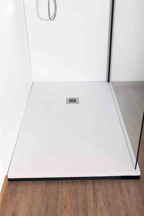 Douchepaneel Minimalism polycarbonaat wit 140x250cm