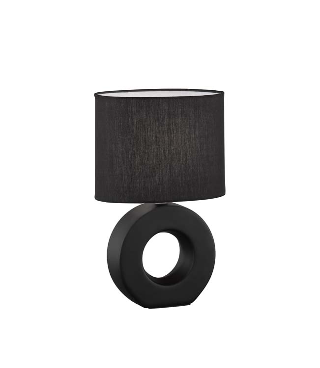 Tafellamp zwart excl lamp 1xE14 hoogte 31cm