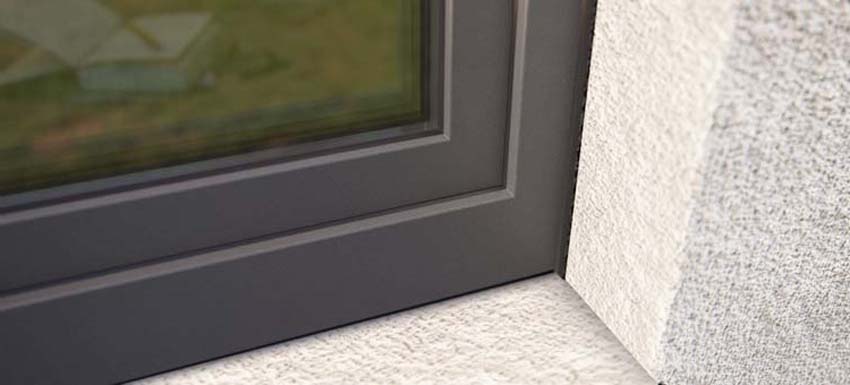 1-VL draaikiepraam pvc Deceuninck Elegant antra/wit B900xH1000 mm L