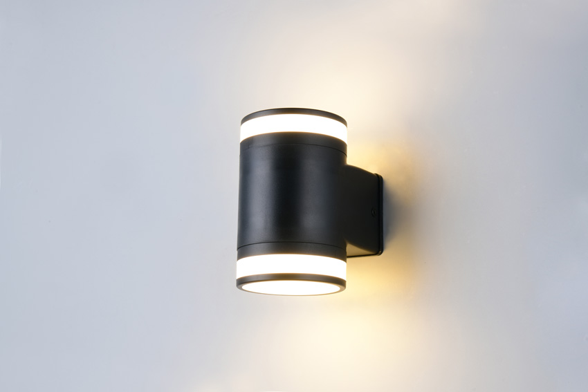 Wandlamp - mat zwart - 9,5x14x12cm - GX53 - 2x10W - 4000K