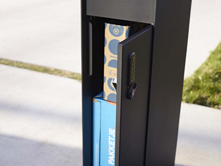 Pakketbrievenbus ONZO (eSafe) Fenix Front zwart