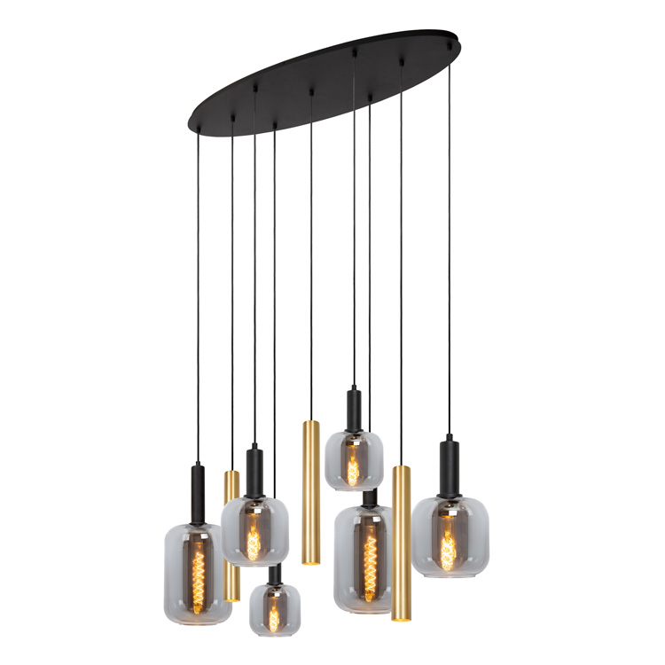 Hanglamp Viva - messing - 6xE27