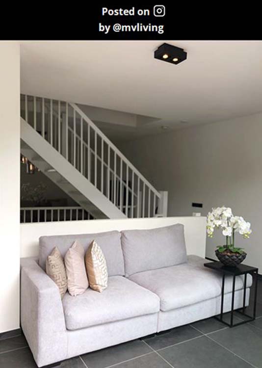 Plafondlamp - zwart - dimbaar - LED - GU10 - 2x5W - 2200/3000K