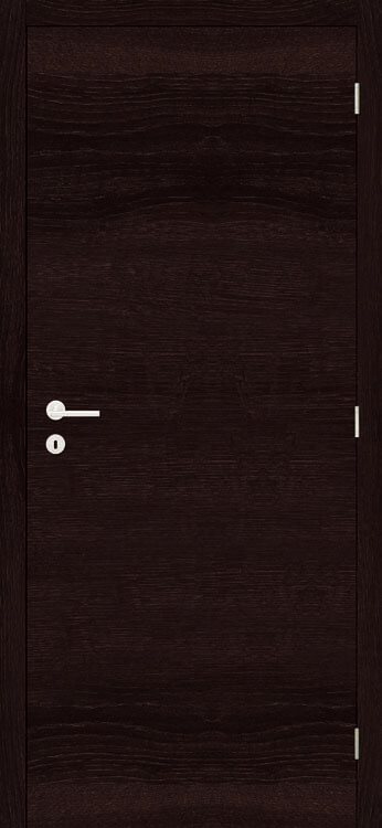 Complete binnendeur Realwood Oak horizontaal zwart eik 201,5x78cm tubespaan omkeerbaar + deurkast 16,5cm