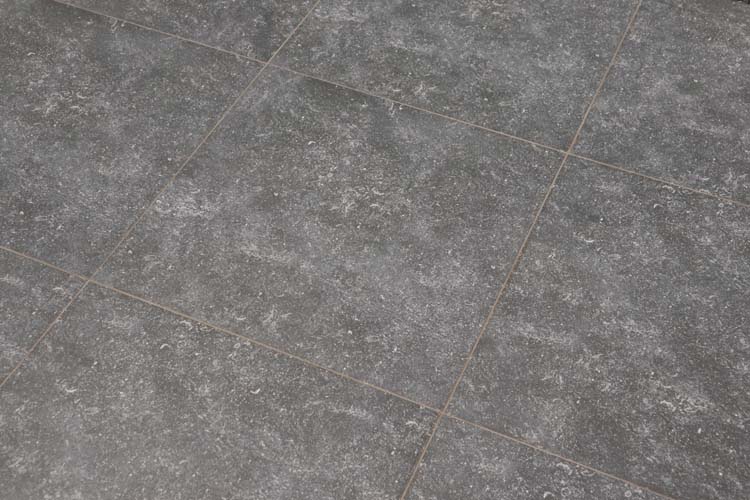 Carrelage de sol et mural Binche imitation pierre bleue gris foncé 60x60cm