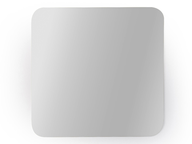 Plaque alu gris 100x100mm